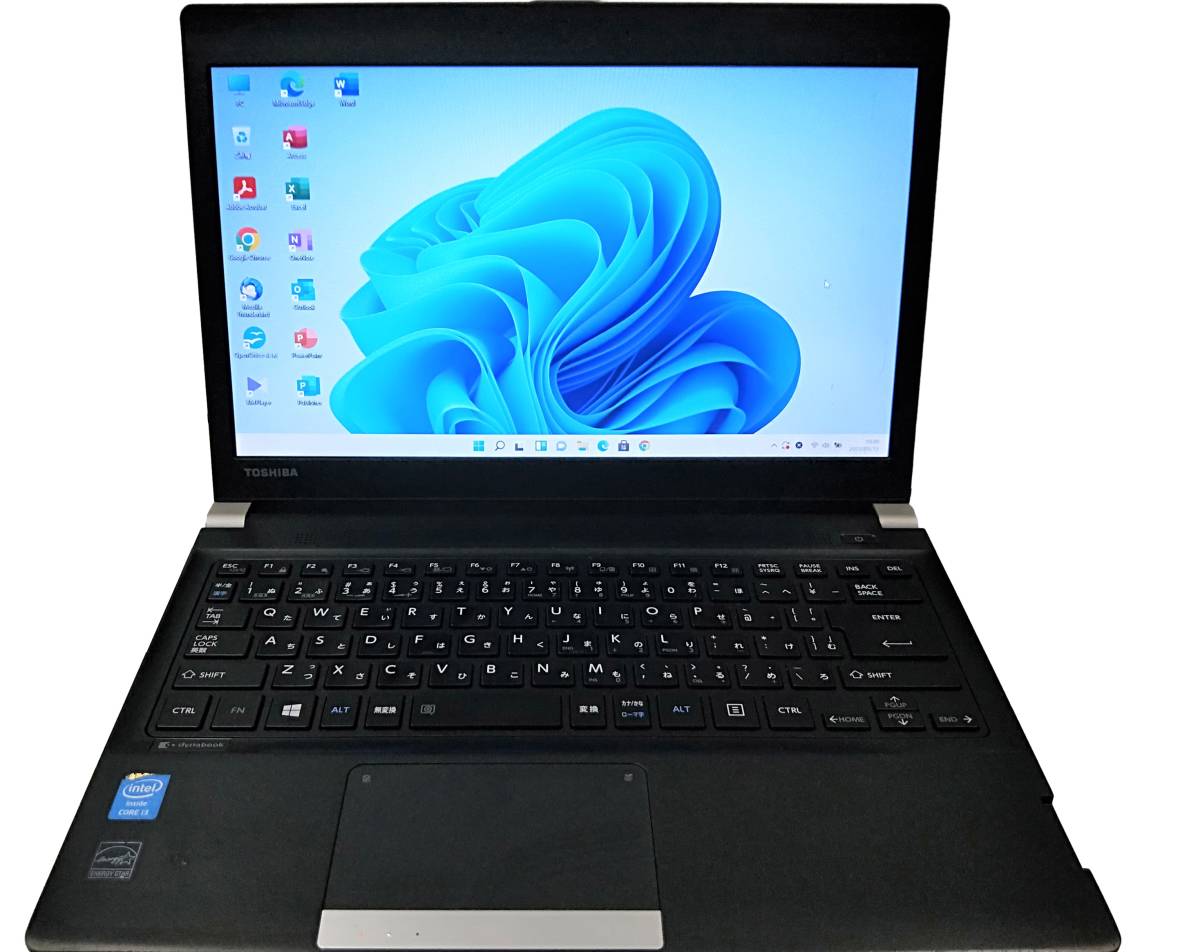 ★【驚速Toshiba R734/K i3-4000M 2.4GHz x4+4GB+SSD:128GB 13.3インチノートPC】Win11+Office2021 Pro/USB3.0■D051307_画像1