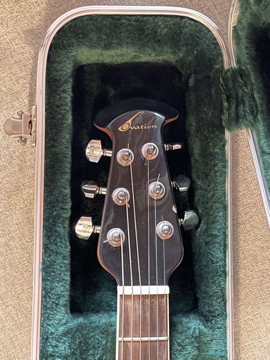 アメリカで購入 Ovation USA オベーション エレアコ ハードケース付エレクトリックアコースティックギター GC057 エレアコの画像2