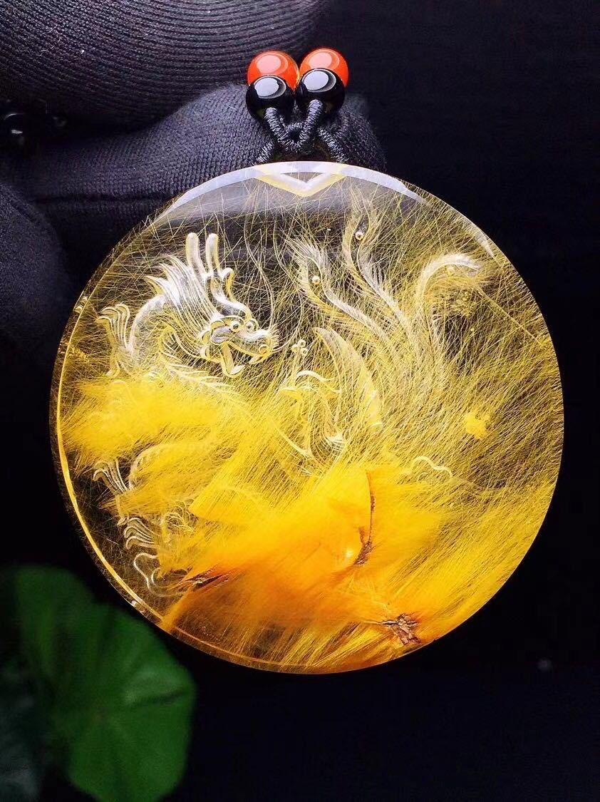 天然】ゴールド ルチル クオーツ ネックレス 53*9mm | paradaabogados.com