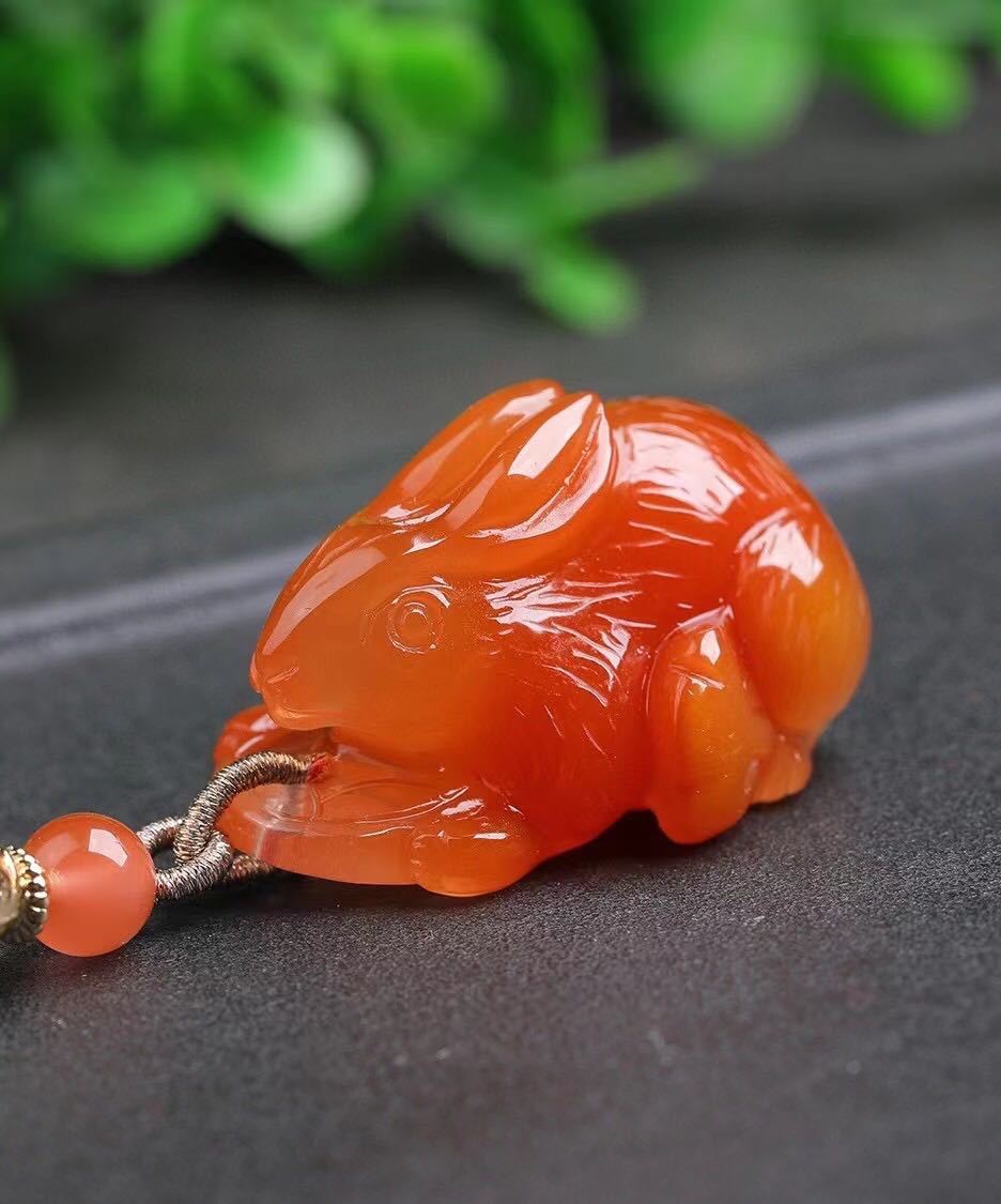 レッド ラビットヘアールチルクォーツ ネックレス 26.2g ネックレス
