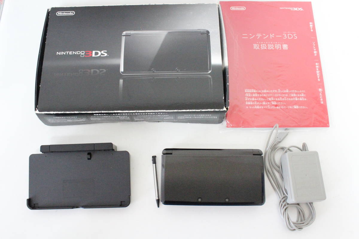 価格は安く 難あり Nintendo 3DS コスモブラック 本体美品 アナログ