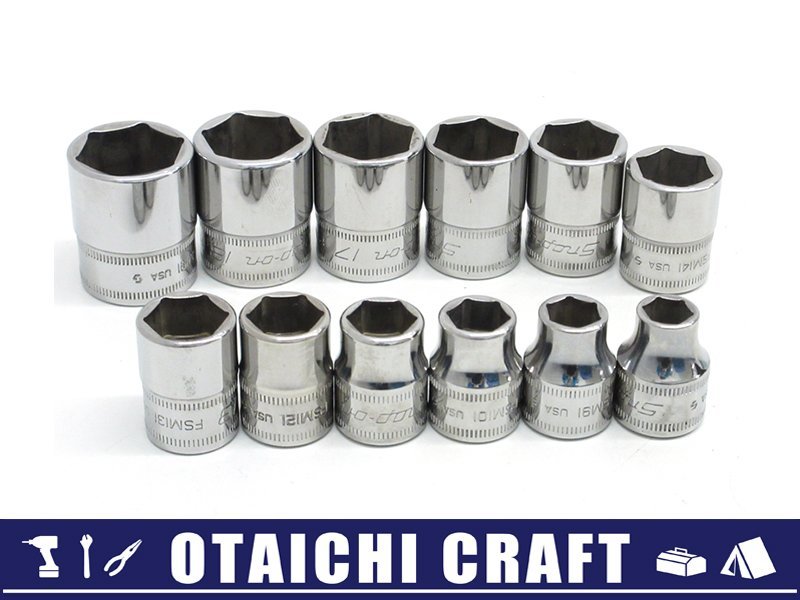 品質が 3/8 【中古】Snap-on(スナップオン) シャローソケット ミリ