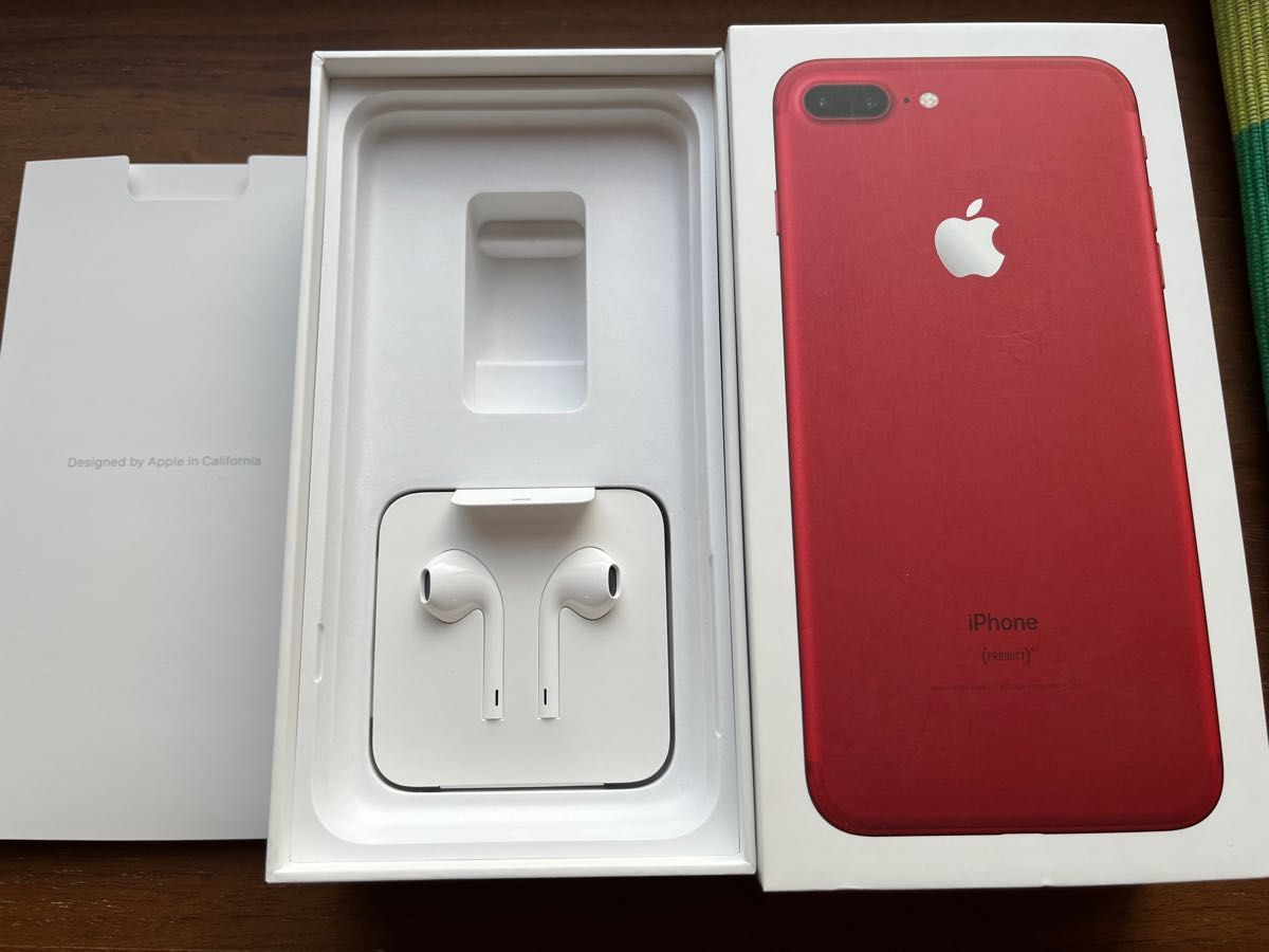 iPhone7 plus RED レッド 128GB SIMフリー