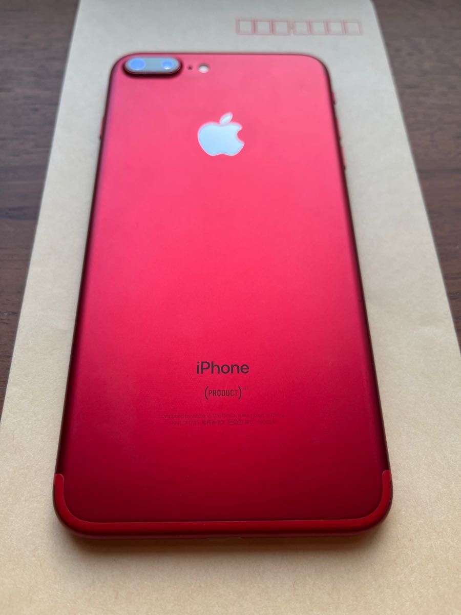 最終値下げ iPhone7 plus RED レッド 128GB SIMフリー