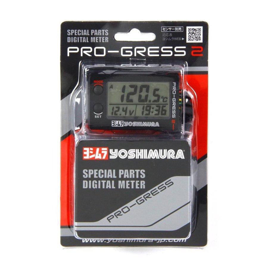 【在庫有り】【リコール対策済品２０２３年製造分】YOSHIMURA-ヨシムラ PRO-GRESS2 [プログレス2] マルチテンプメーター_画像1