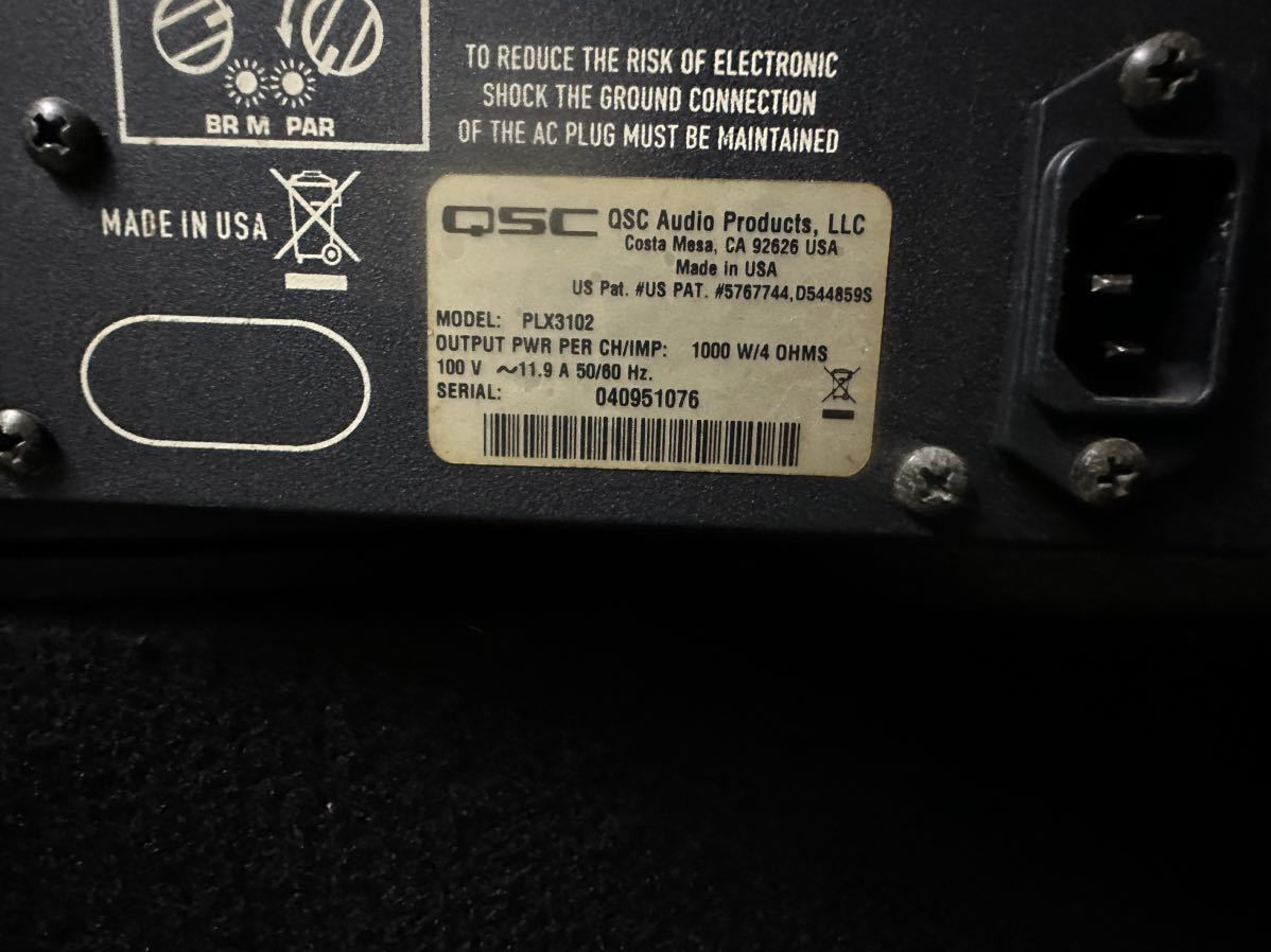 QSC PLX 3102 パワーアンプ | www.annugeo.com