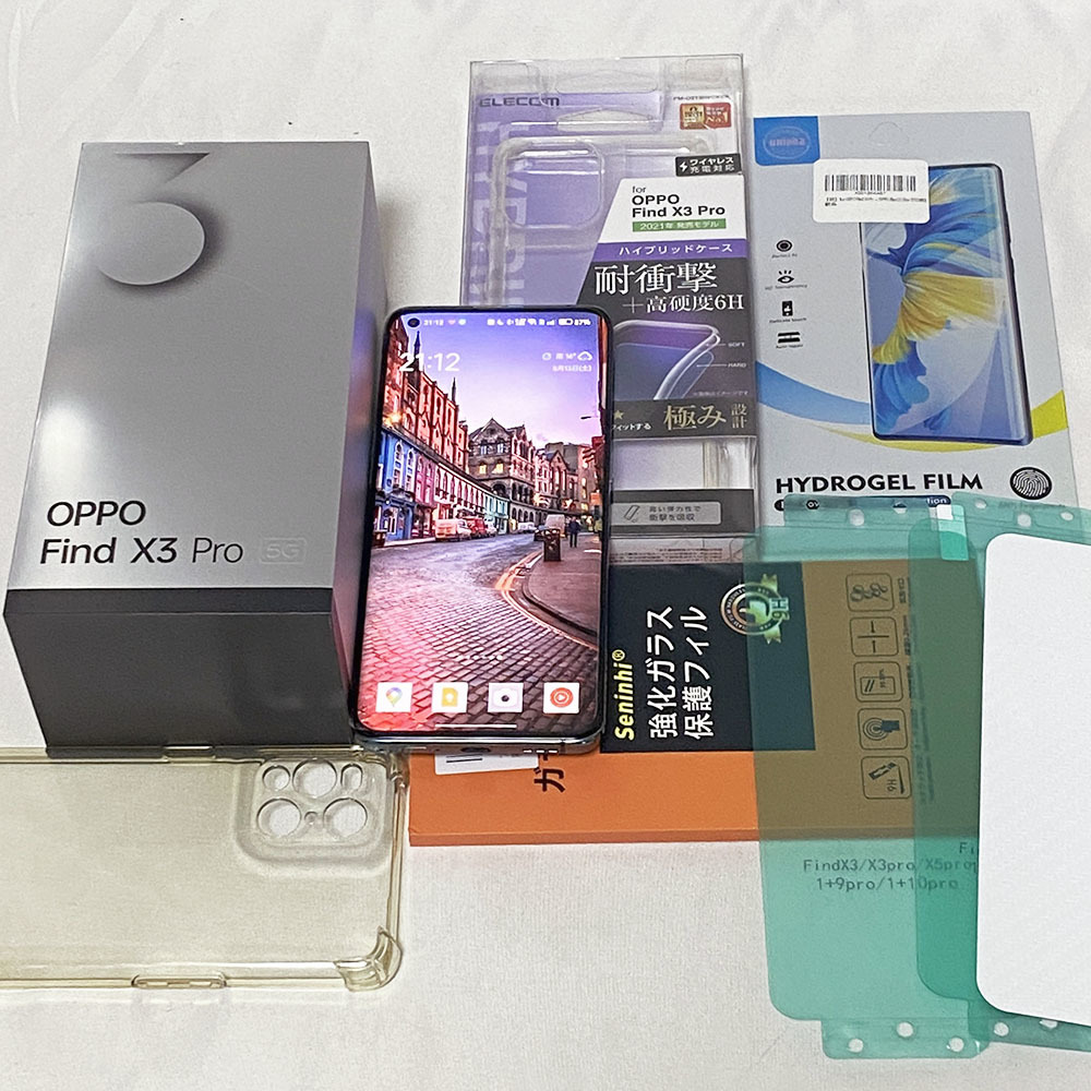 ◇送料無料・超美品◇OPPO Find X3 Pro 5G 256GB グロスブラック◇SIM
