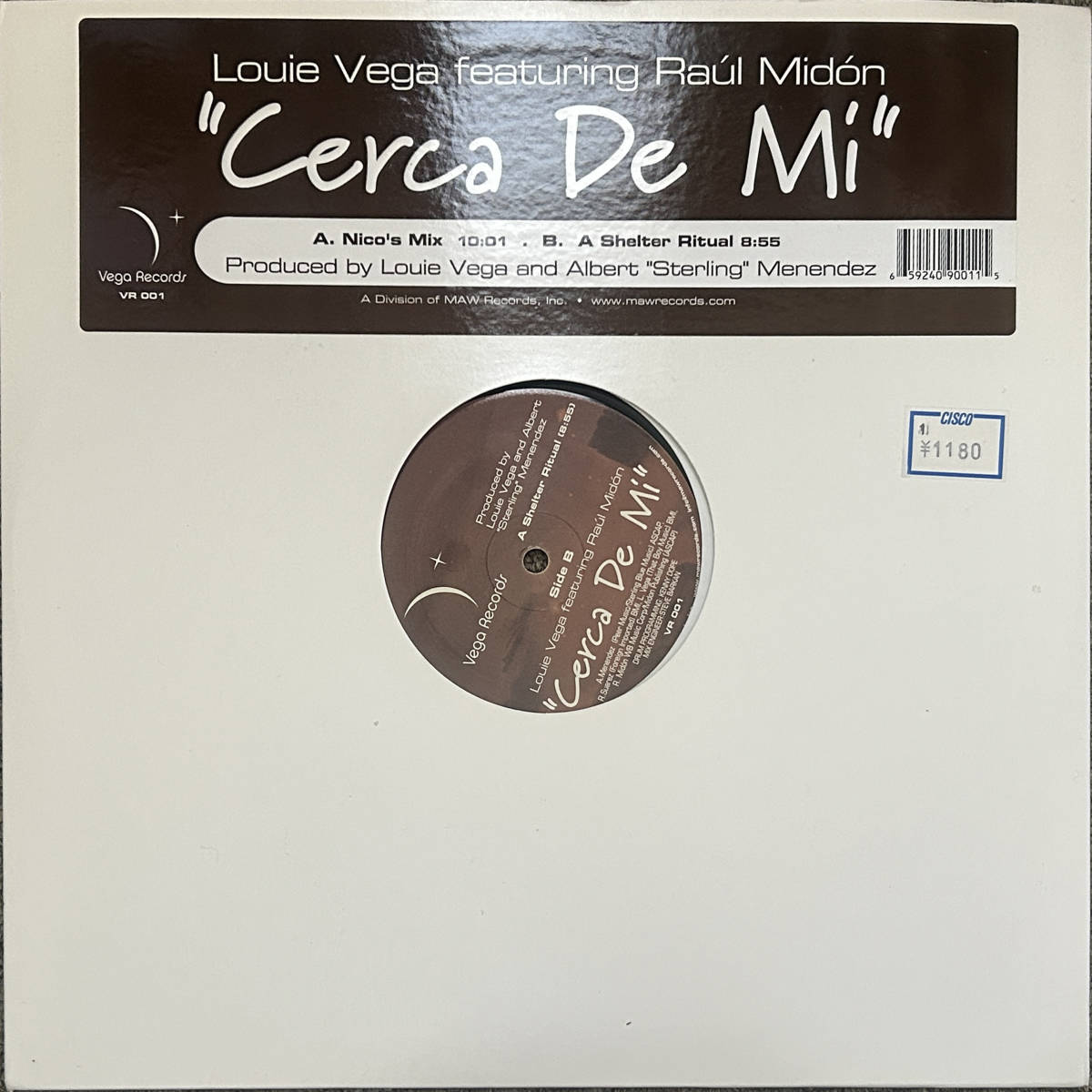 試聴 美盤 Louie Vega Featuring Ral Midn Cerca De Mi　ELEMENTS OF LIFE 第一弾シングル・カット 2003年_画像10