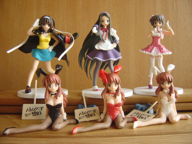 ΩEQz10AC фигурка Meister Suzumiya Haruhi no Yuutsu 1 полный comp 6 вид :* Bandai BOX *600 иен =003680_s