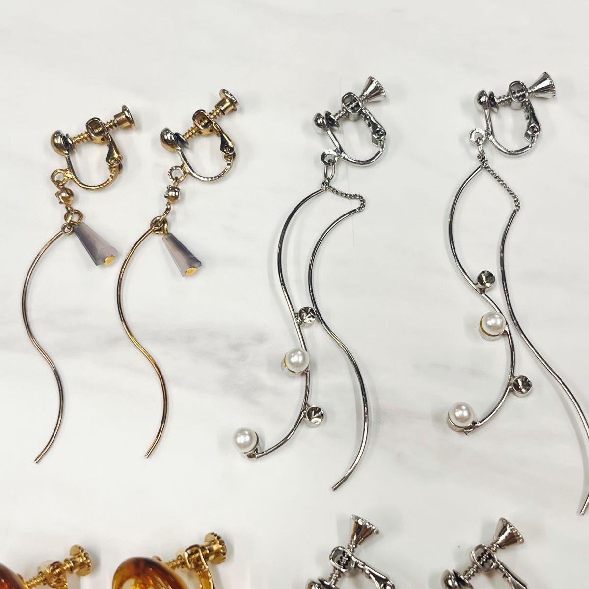 アクセサリーまとめ売り ネックレス イヤリング イヤーカフ ゴールドアクセ シルバーアクセ