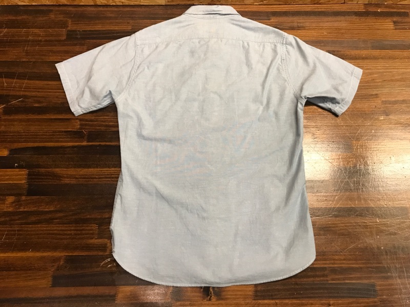 E194 メンズシャツ BEAUTY&YOUTH UNITED ARROWS ユナイテッドアローズ おしゃれ 人気 無地 ブルー 半袖 小さいサイズ シンプル / S_画像5
