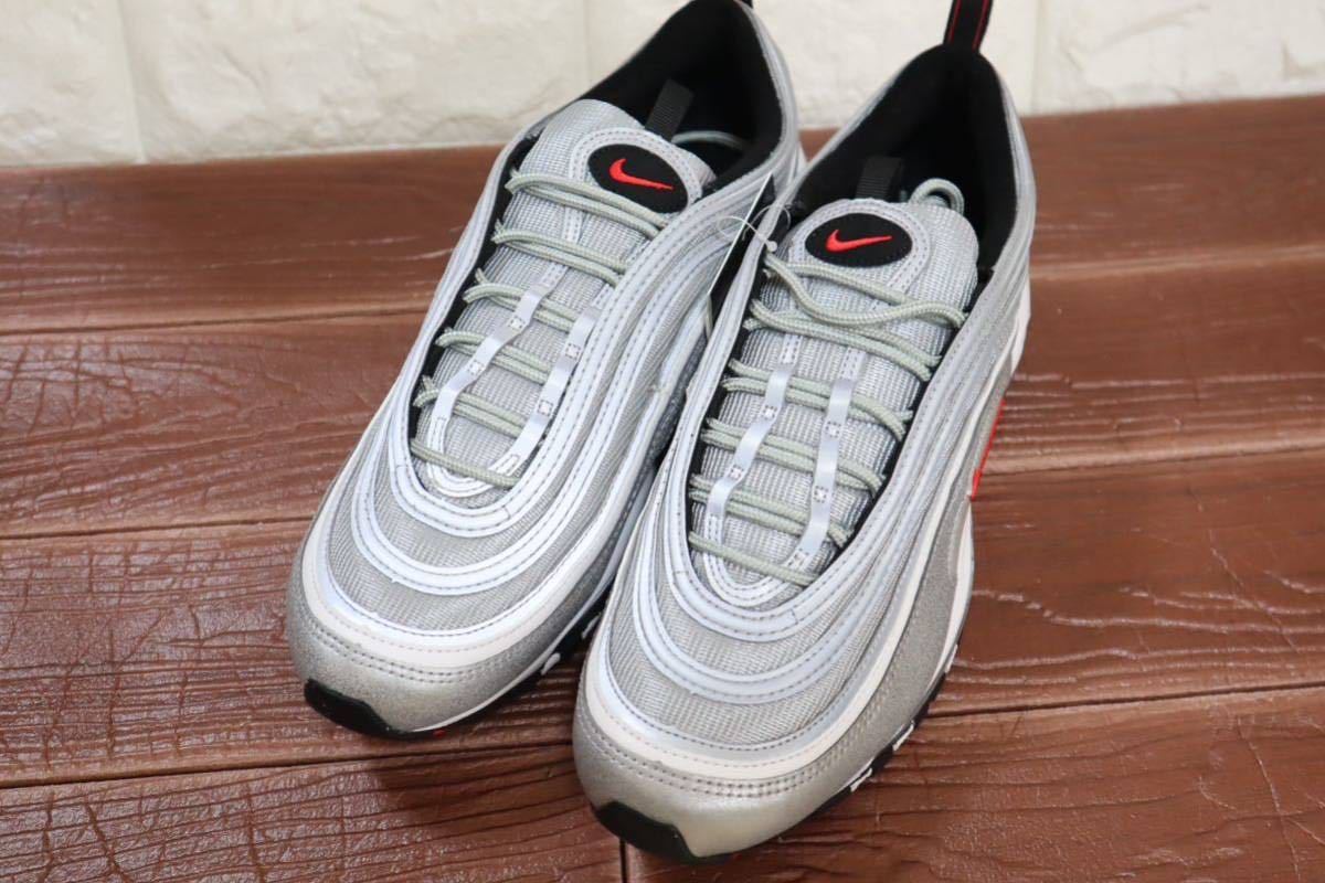 新品 25.5㎝ NIKE ナイキ エアマックス 97 OG AIRMaX 97 OG シルバーバレット SILVER BULLET DM0028-002_画像2