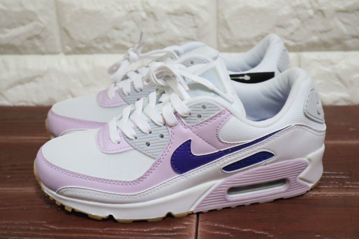新品 24㎝ NIKE ナイキ W AIR MAX 90 ウィメンズ エアマックス90 DX3316-100 パープル ラベンダー