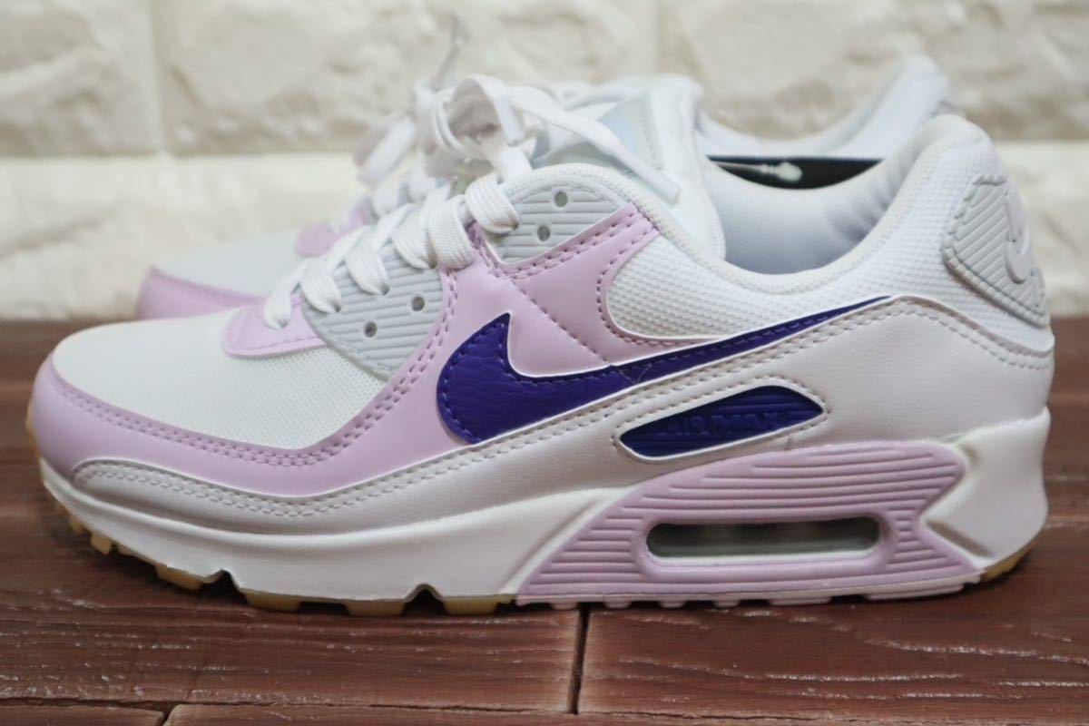 新品 24㎝ NIKE ナイキ W AIR MAX 90 ウィメンズ エアマックス90 DX3316-100 パープル ラベンダー