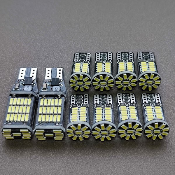 超爆光！RC1/2 オデッセイ 純正LED車 T10 LED ルームランプ ナンバー灯 バックランプ 10点セット ホワイト /72/34_画像1