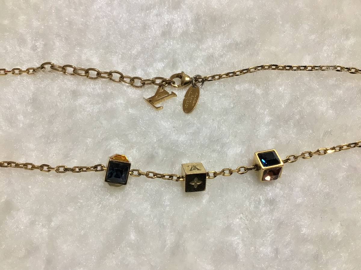 最高の品質の LOUIS VUITTONルイヴィトン コリエギャンブルキューブ