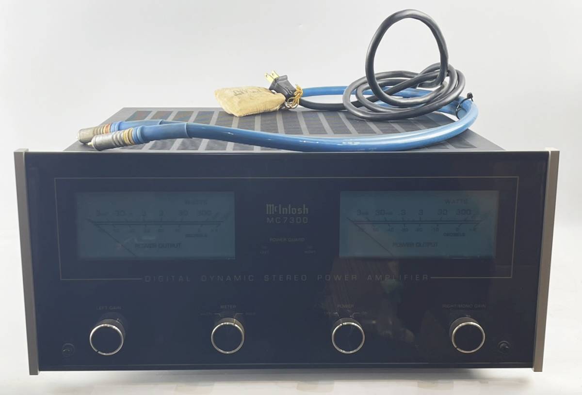 Mcintosh マッキントッシュ MC7300 ステレオパワーアンプ 通電確認 簡易動作確認済み オーディオ機器 音響機器 1円～