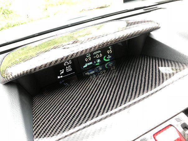 レヴォーグ VM4 VMG WRX STI VAB / WRX S4 VAG カーボンアッパーパネルカバー 艶消しクリア塗装の画像6