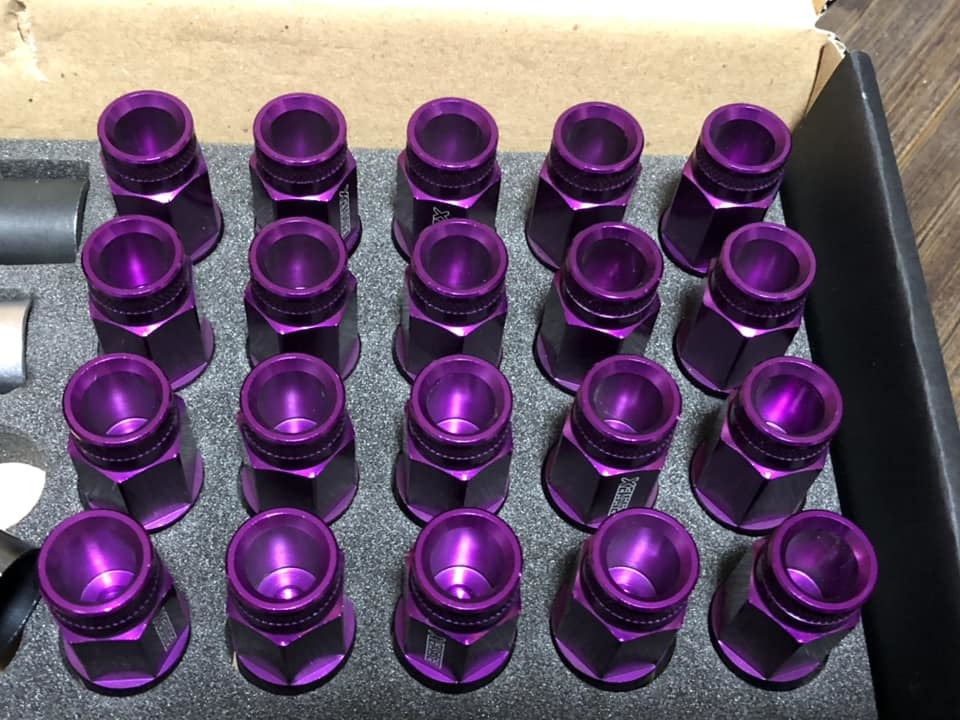 e sex (ESSEX/CRS) 2P shell nut low let type purple 17HEX-M12 P1.25 20 pcs insertion . used Subaru Nissan KYO-EI