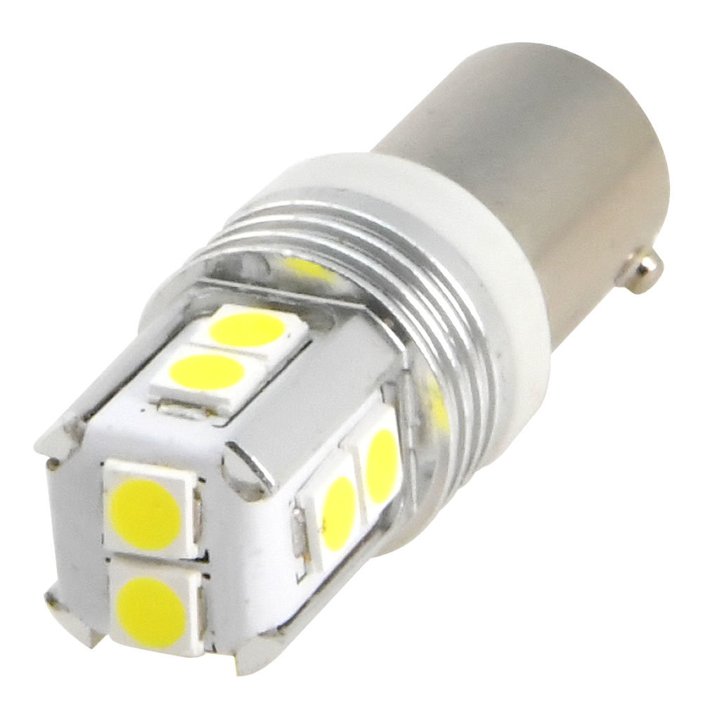 BAX9S H6W ピン角150° LED球 SMD 3030チップ 10連 キャンセラー内蔵 ホワイト 白 6000ケルビン 無極性_画像1