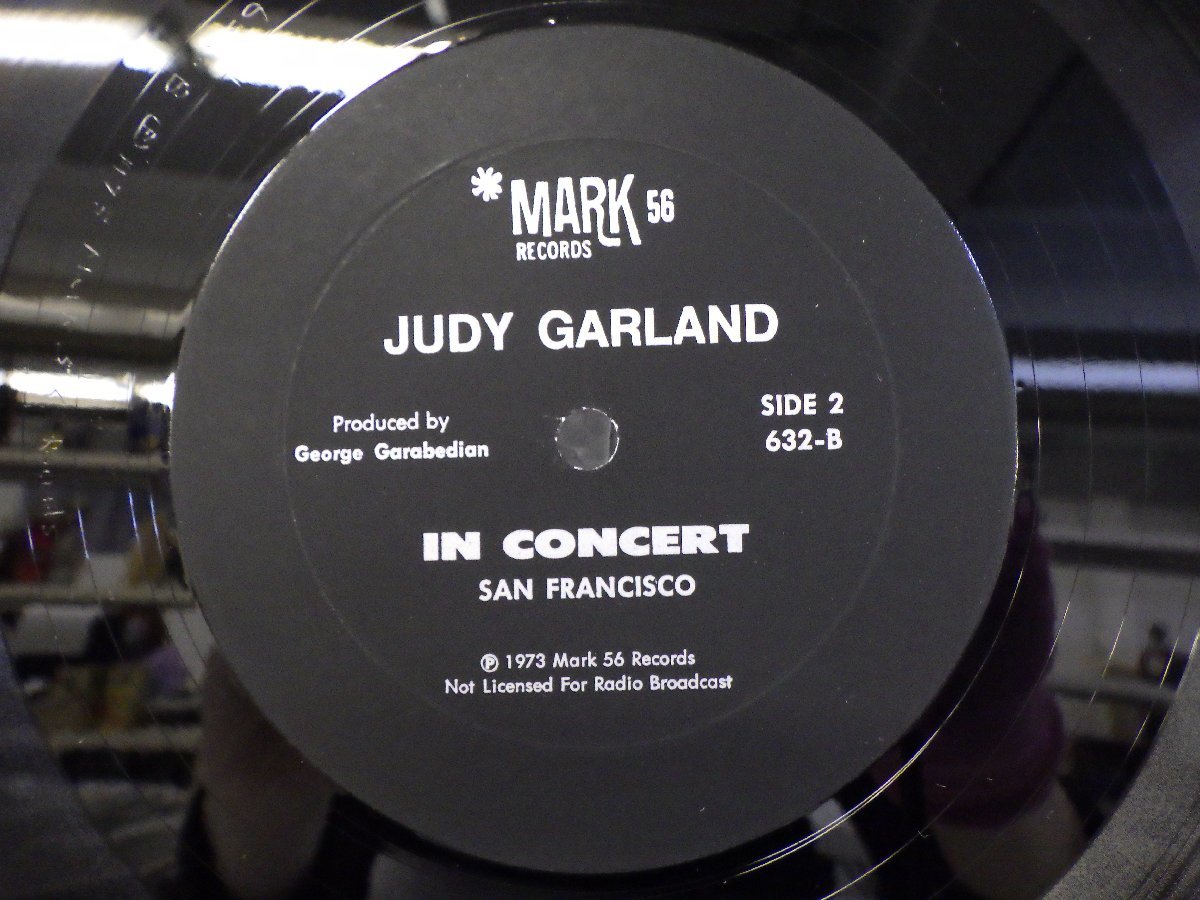 LP レコード JUDY GARLAND in concert san francisco ジュディ ガーランド 【E-】 D11516B_画像4