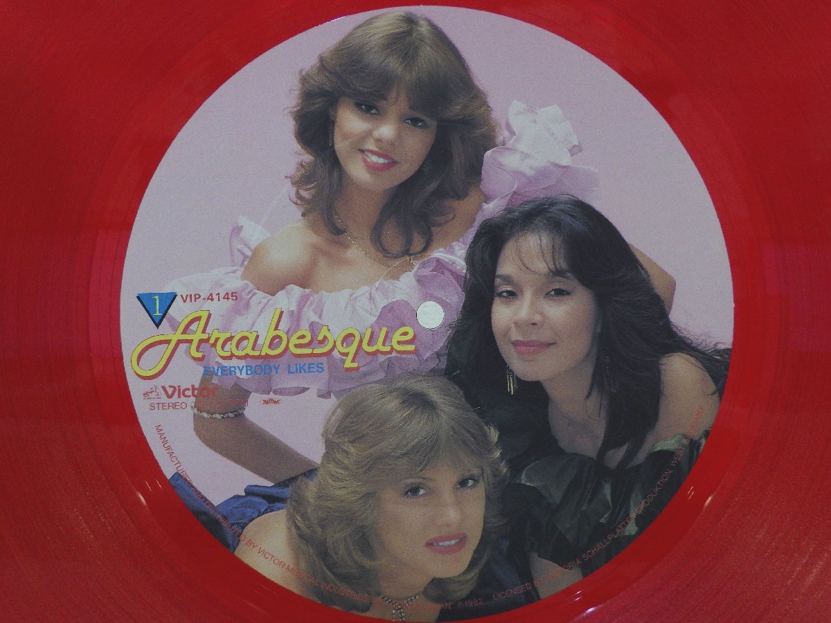 LP レコード 帯 赤盤 Arabesque アラベスク カラフル EVERYBODY LIKES 【E+】 D11854O_画像5