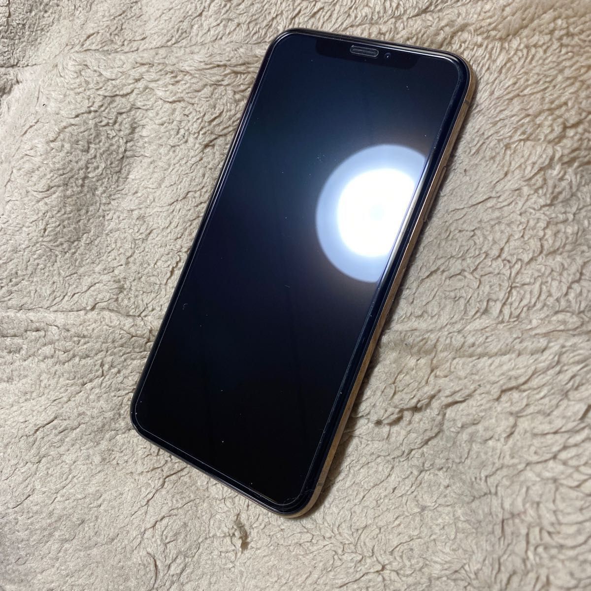 iPhone Xs 64GB SIMフリー Gold ガラスフィルム付き 2024/04まで保証し