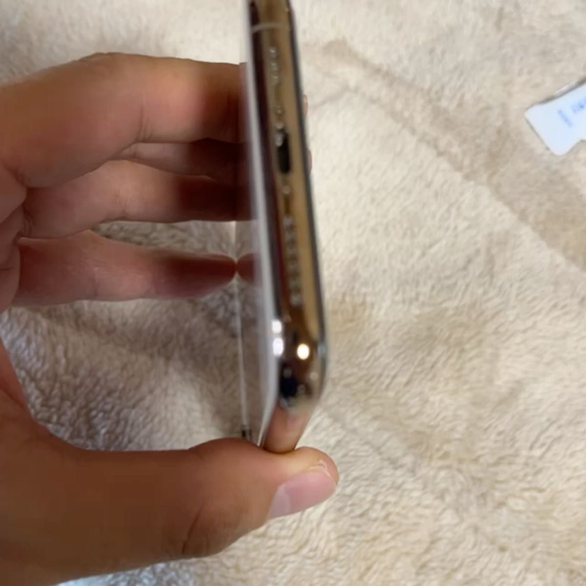 iPhone Xs 64GB SIMフリー Gold ガラスフィルム付き 2024/04まで保証し