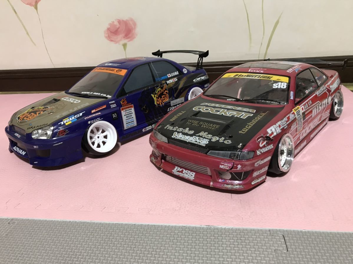 送料無料 1/10 D1 日産 シルビア S14 後期 スバル インプレッサ 送料無料 1/10 D1 日産 シルビア S14 後期 スバル インプレッサ