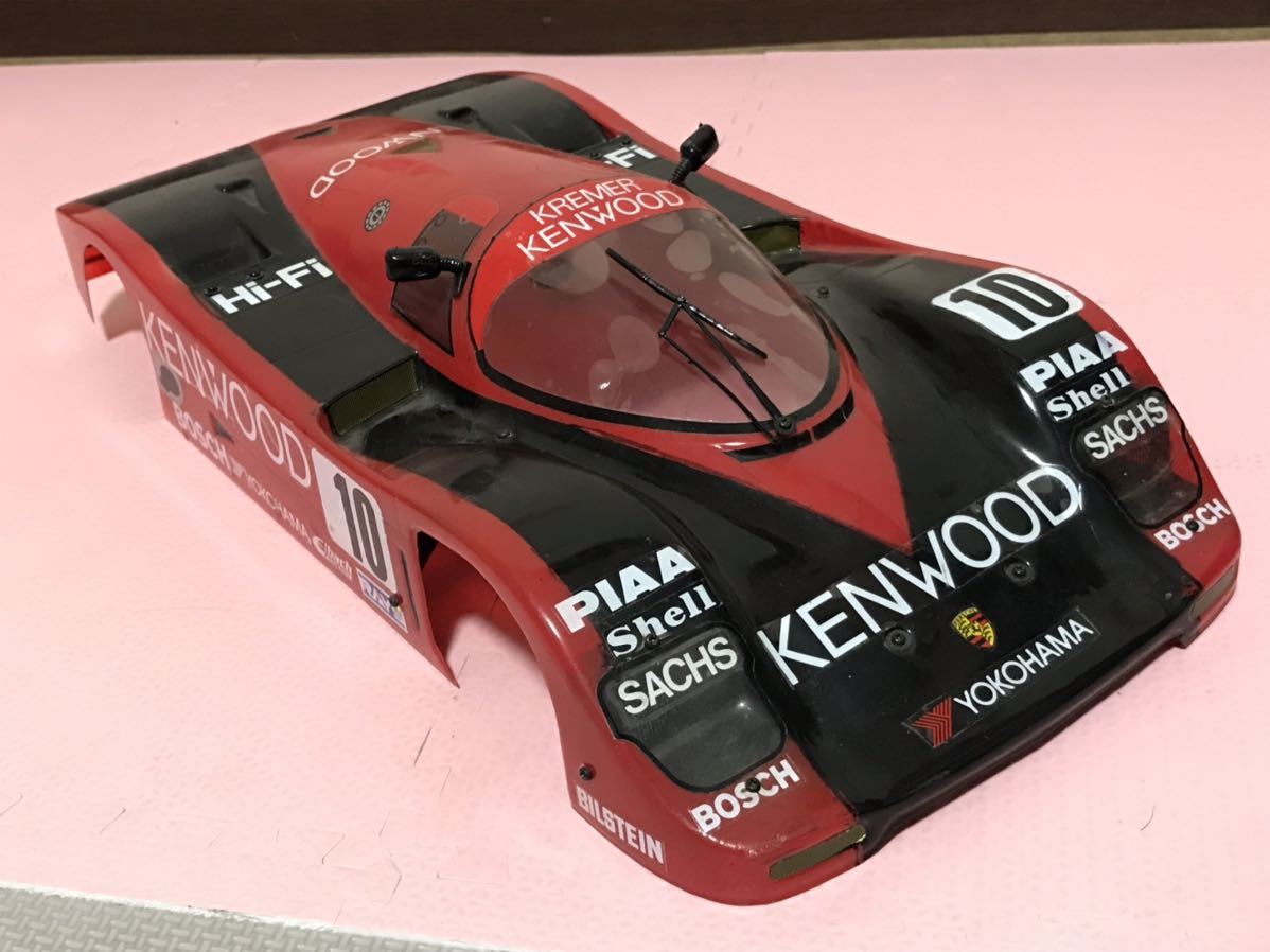 送料無料　当時物 1/10 京商 ポルシェ 962C ケンウッド レーシングカー ラジコンボディ KYOSHO PORSCHE KENWOOD RACING CAR グループCカー