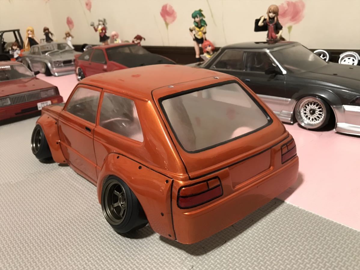 送料無料 1/10 トヨタ スターレット KP61 街道レーサー ラジコン 送料無料 1/10 トヨタ スターレット KP61 街道レーサー ラジコン