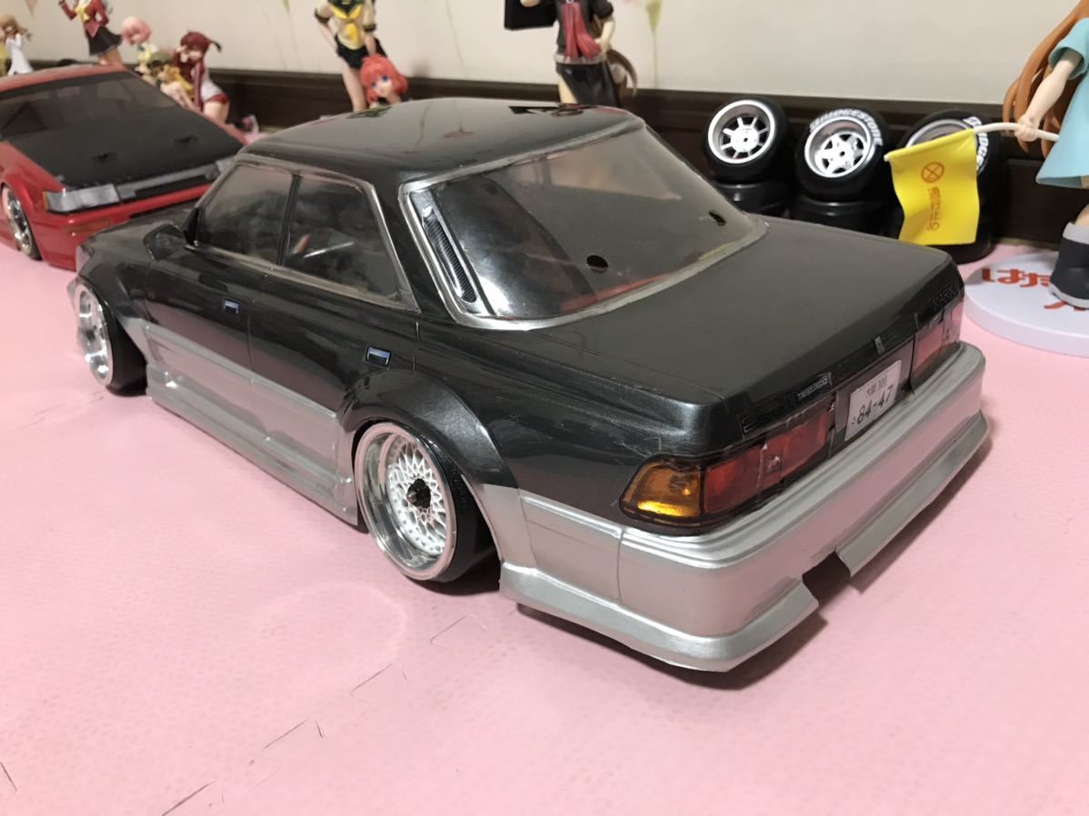 送料無料　1/10 トヨタ マーク2 GX81 イーグルユニット LED付き ラジコンボディ パンドラ PANDORA RC TOYOTA MARK2 街道レーサー ドリフト