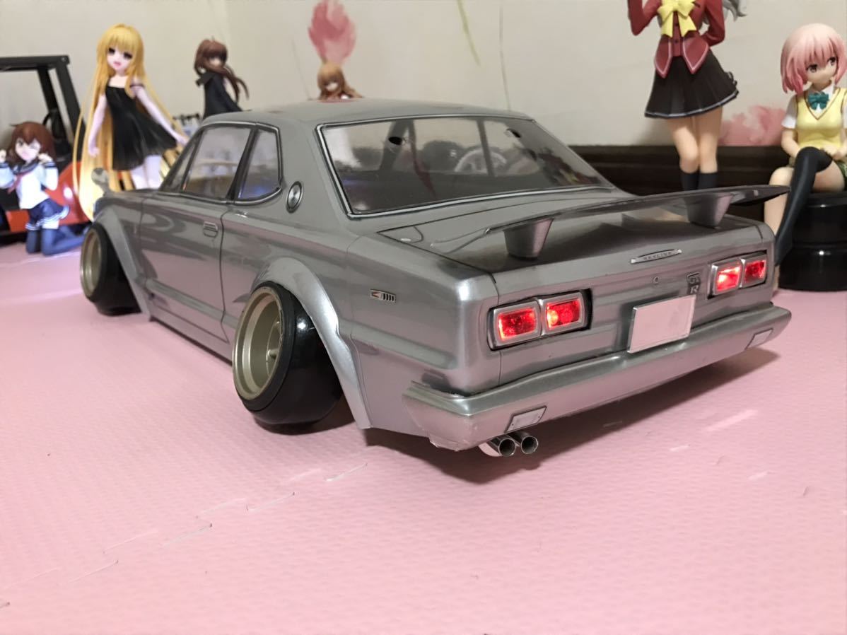 送料無料　1/10 日産 スカイライン GT-R KPGC10 LED付き　ラジコンボディ ABC HOBBY NISSAN SKYLINE 旧車 街道レーサー ドリフト ハコスカ