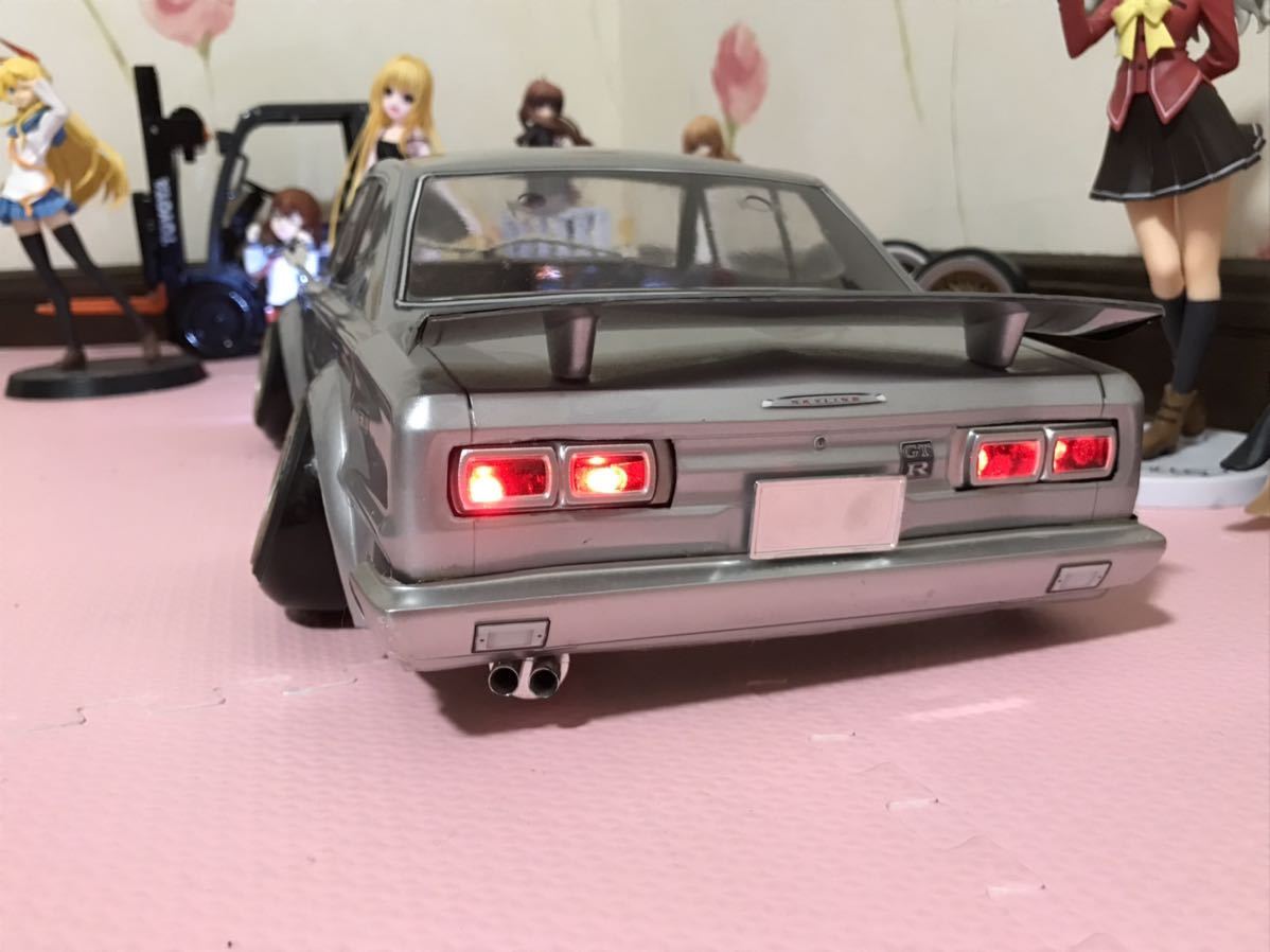 送料無料　1/10 日産 スカイライン GT-R KPGC10 LED付き　ラジコンボディ ABC HOBBY NISSAN SKYLINE 旧車 街道レーサー ドリフト ハコスカ