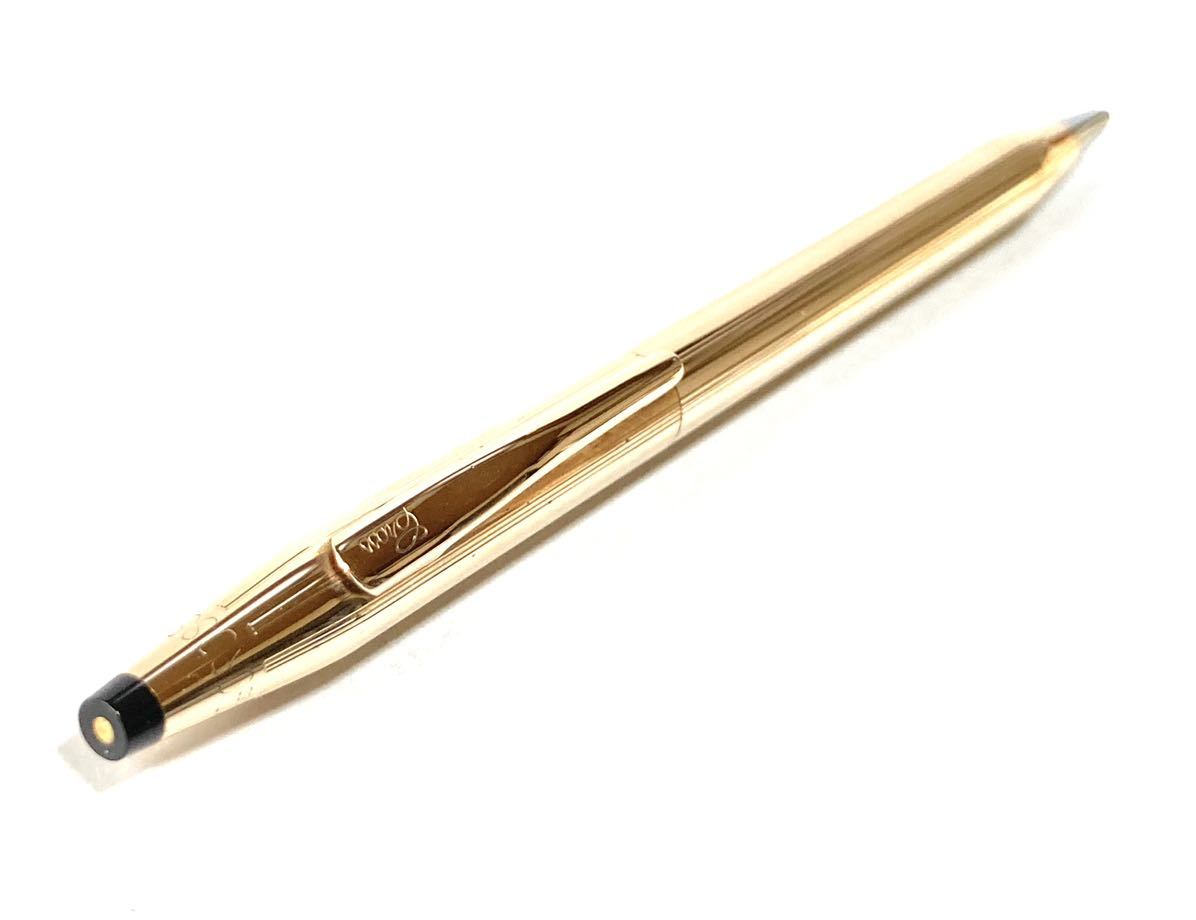 CROSS クラシックセンチュリー ボールペン 旧ロゴ 18KT ケース付き 美品】 CROSS 旧ロゴ クロス クラシックセンチュリー 14金張