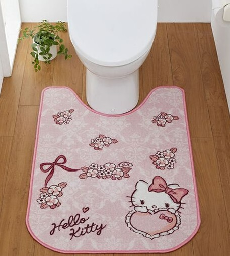  Hello Kitty toilet mat long trunk length mat toilet ta Lee lovely ... Chan toilet mat 