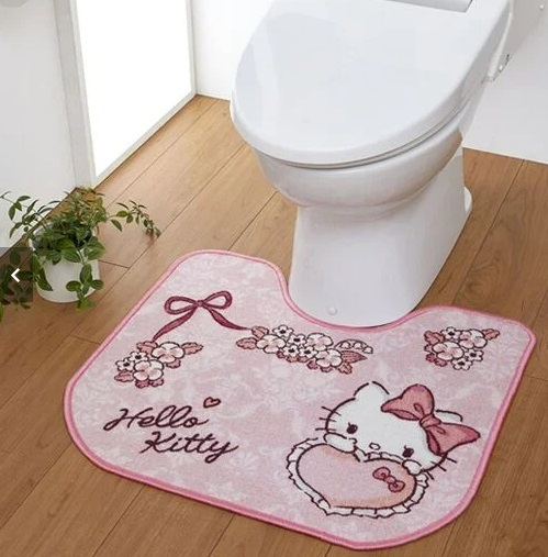  Hello Kitty toilet mat regular toilet ta Lee lovely ... Chan toilet mat 