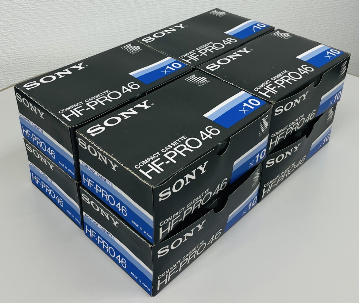 未使用 未開封 SONY HF-PRO46 8箱 80本 カセットテープ まとめて | www