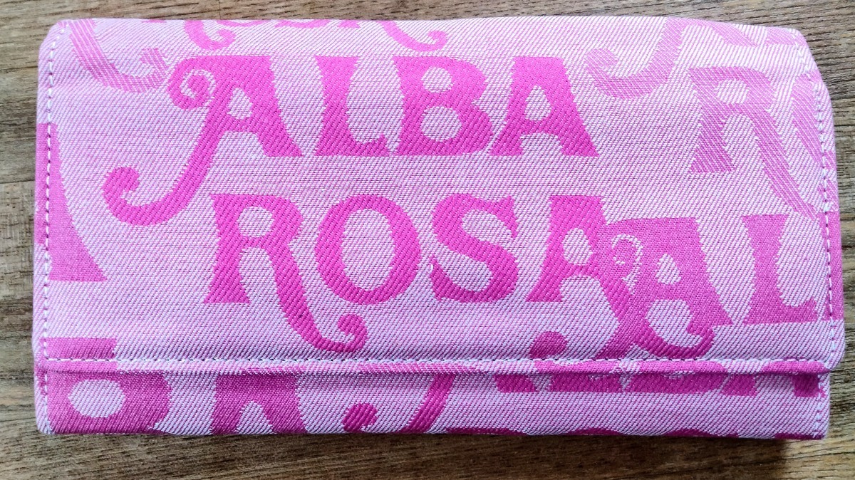 アルバローザ ロゴ 長財布 カード入れ 小銭入れ有り ALBA ROSA