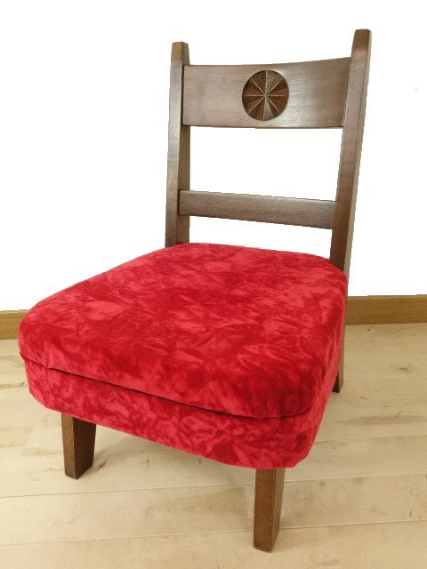 DUX（ダックス） チェアー　木製椅子（赤色座面）　アンティーク　ＳＨ300　ＵＳＥＤ（中古）