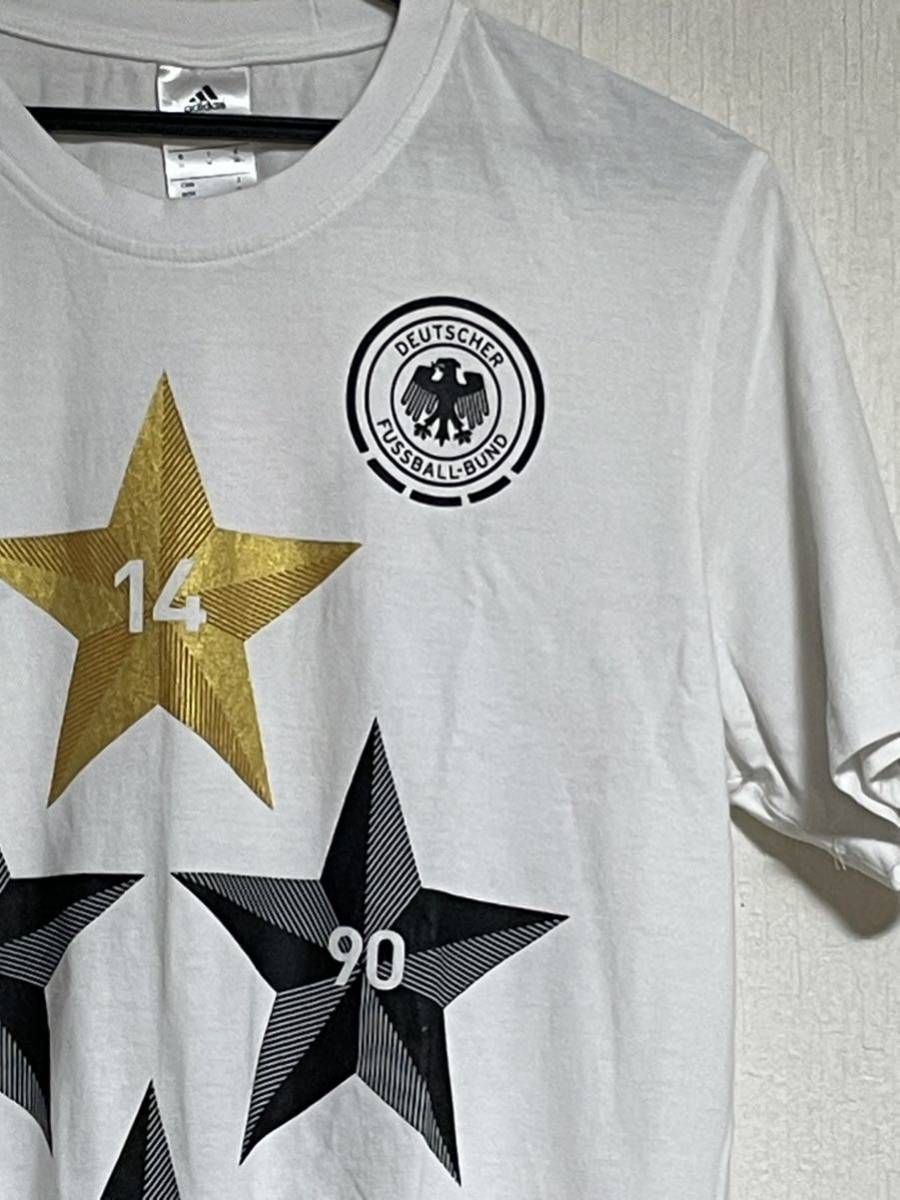 adidas アディダス　サッカードイツ代表　2014Wカップ優勝記念Tシャツ_画像2