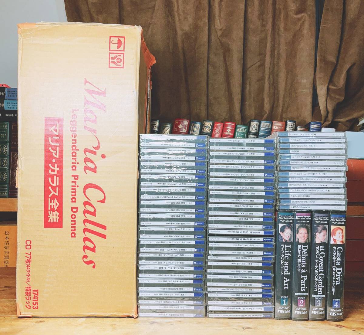 定価41万 人気廃盤 マリアカラス全集 CD全75枚 ビデオ4本 歌詞対訳書4