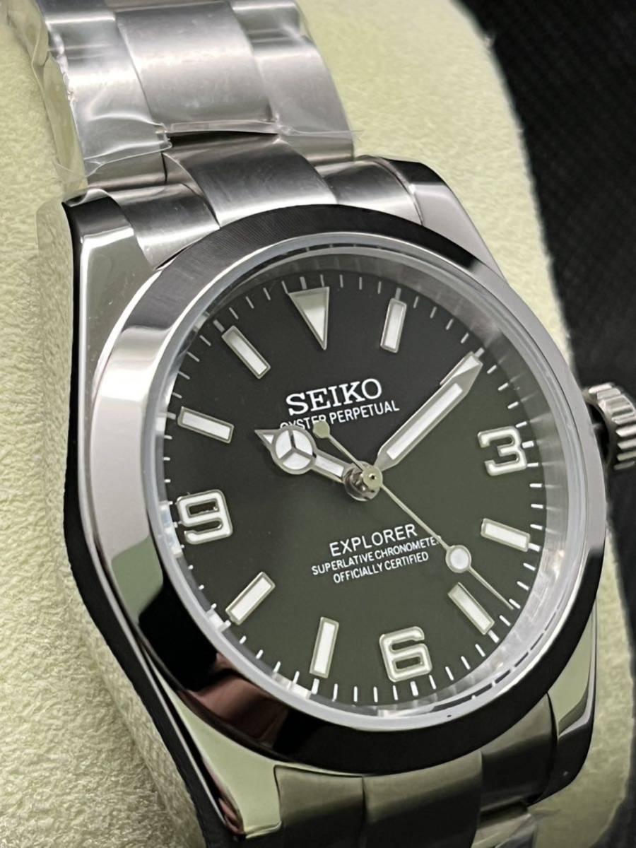 SEIKO MOD エクスプローラー 36mm オマージュ NH35 自動巻 機械式 EX1(中古)のヤフオク落札情報