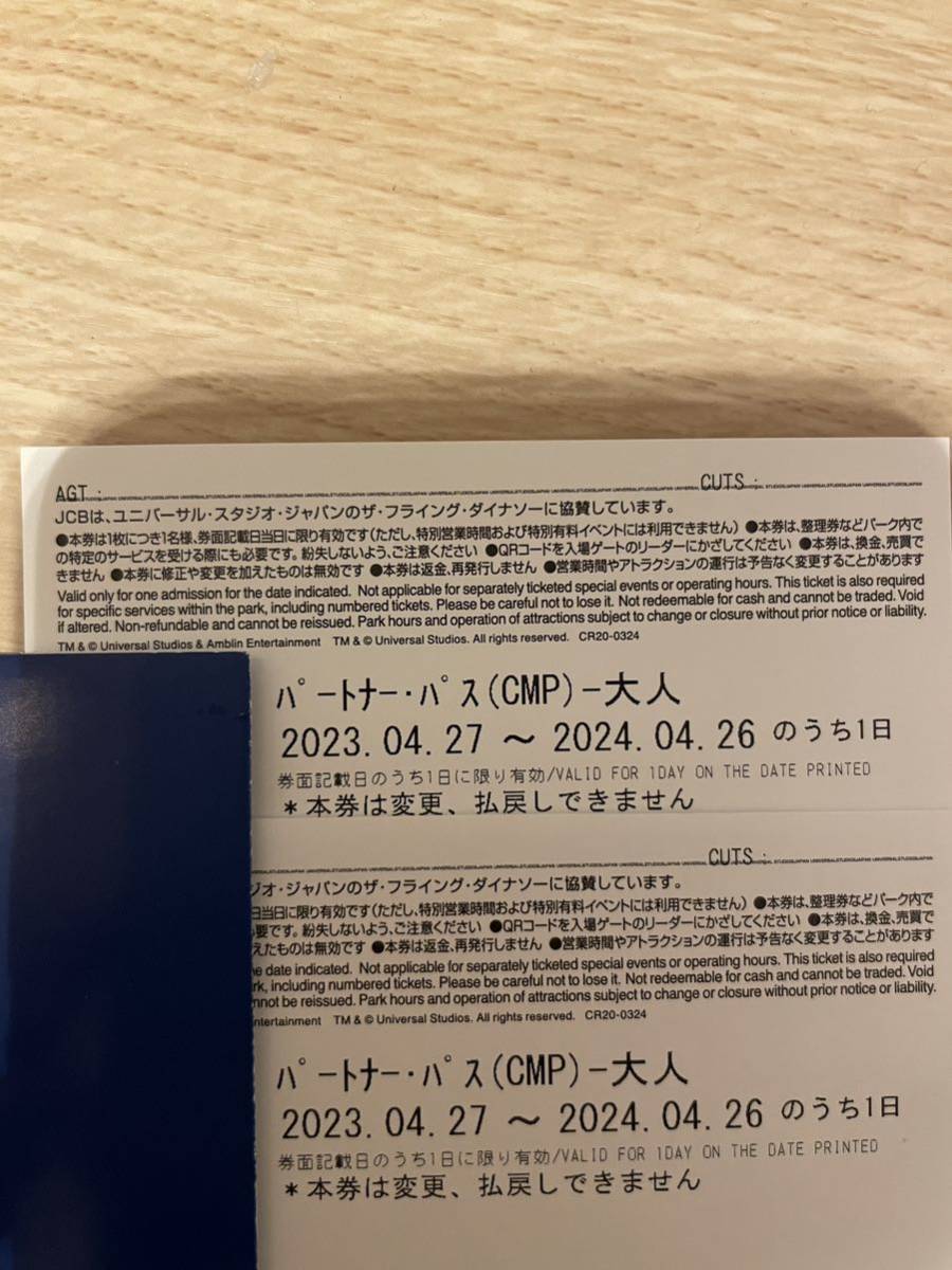 USJ ユニバーサルスタジオジャパン パスポート 入場券 チケット 大人2 