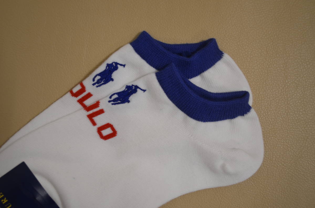 新品　タグ付き　レディース　 POLO　RALPH LAUREN 　ポロラルフローレン　　綿混ショートソックス　２足セット　 送料無料　　 _画像3