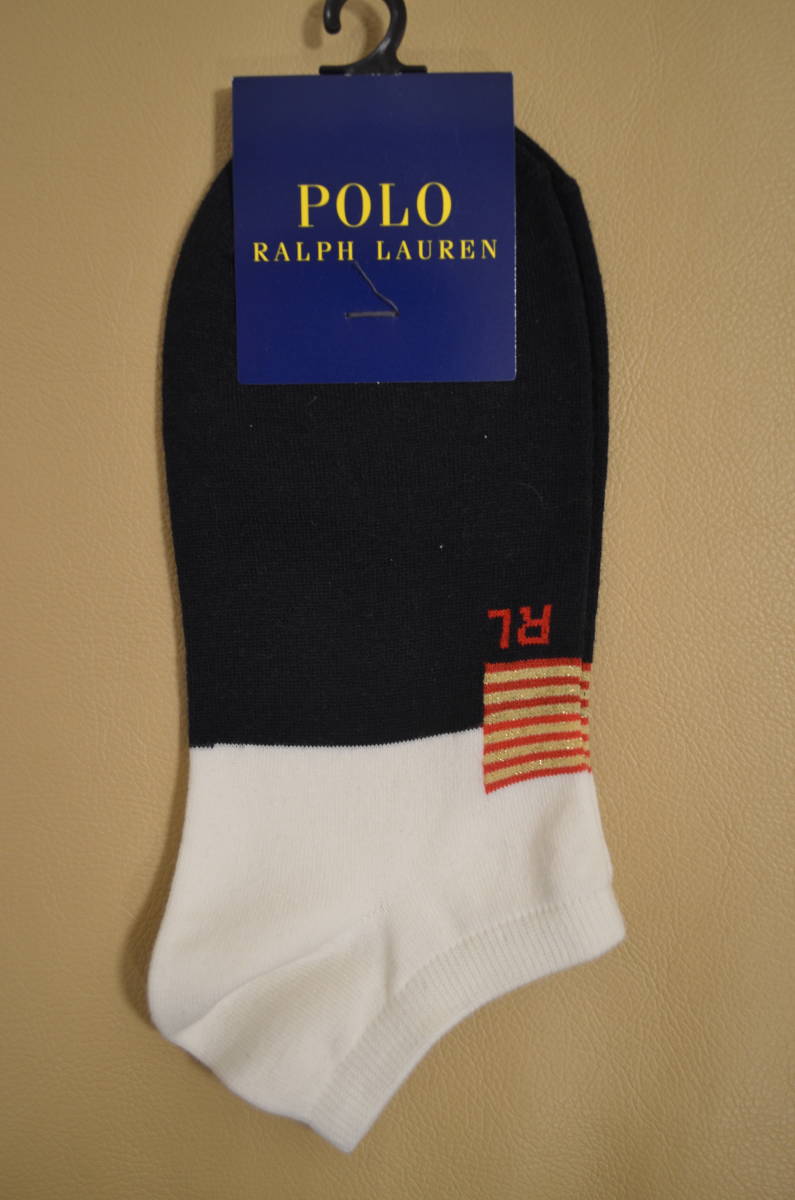 新品　タグ付き　レディース　 POLO　RALPH LAUREN 　ポロラルフローレン　　綿混ショートソックス　２足セット　 送料無料　　 _画像6