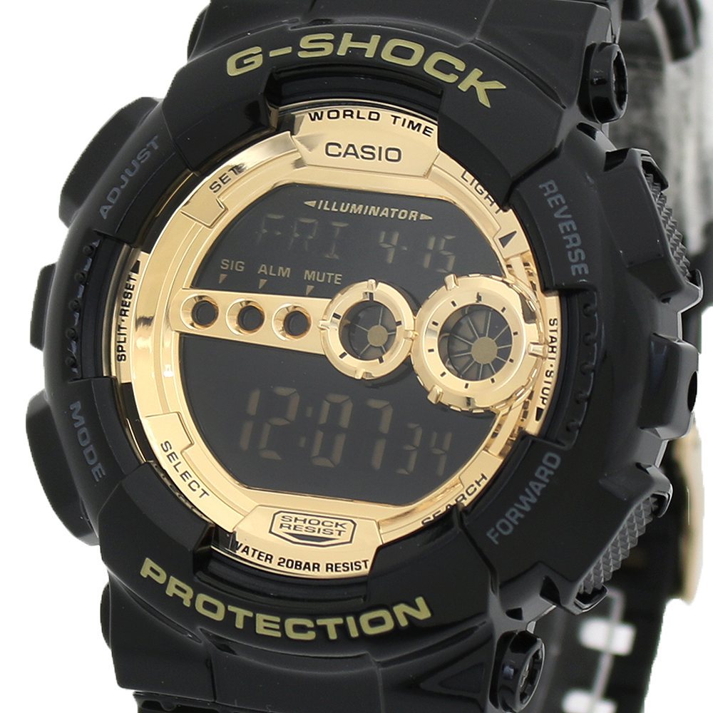 G-SHOK  GD-100GB  ブラック×ゴールド　黒　金