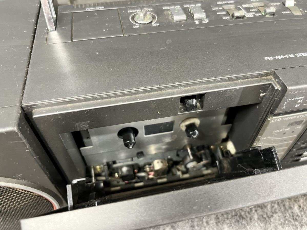 ナショナル National ラジカセ RX-C50 昭和レトロ 当時物 stereo cassette deck tuner amplifier ビンテージ ジャンクの画像5