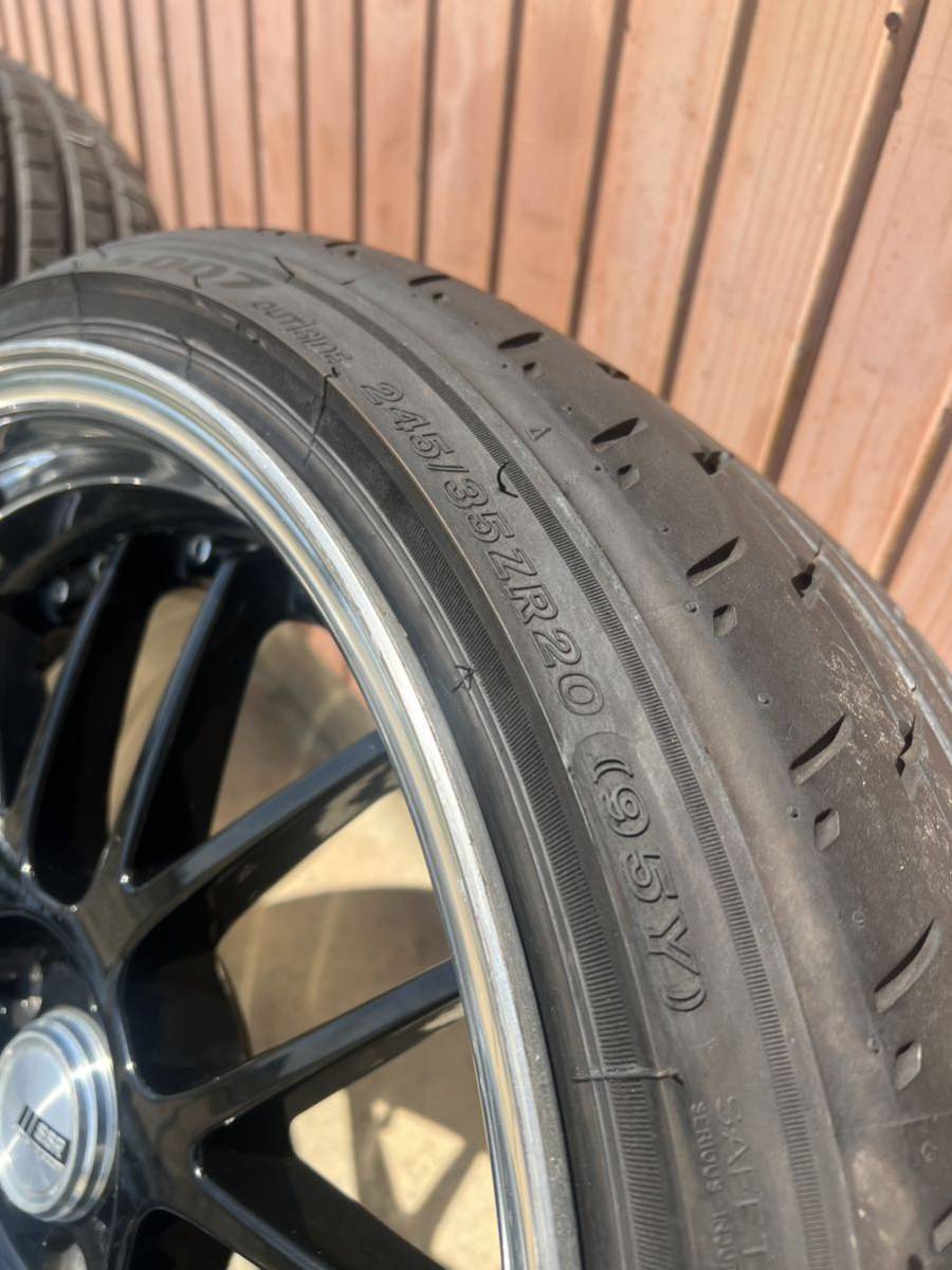 人気　20インチ　SSR MS1 MD 245/35R20 4本 ブリジストン　ポテンザ　S007 高級スポーツタイヤ　アルファード　ヴェルファイア　9J10J_画像6