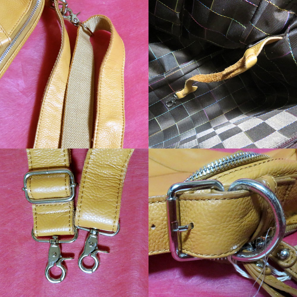新品 高級レザーバッグ LE GRAZIE ルグラッチェ 2WAY トート ショルダー le Grazie 斜めがけ キャメル シボ革 レザー 男女兼用 旅行 大容量 の商品詳細 | Yahoo!オークション | One Map by FROM JAPAN